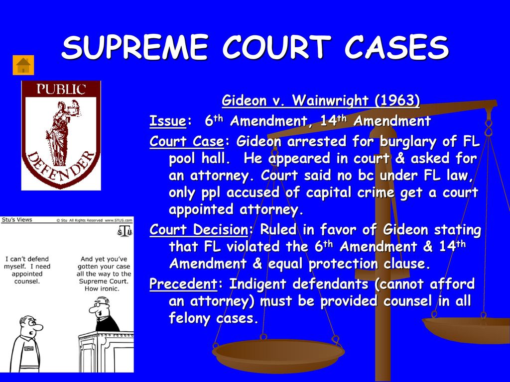 5th amendment top supreme court cases